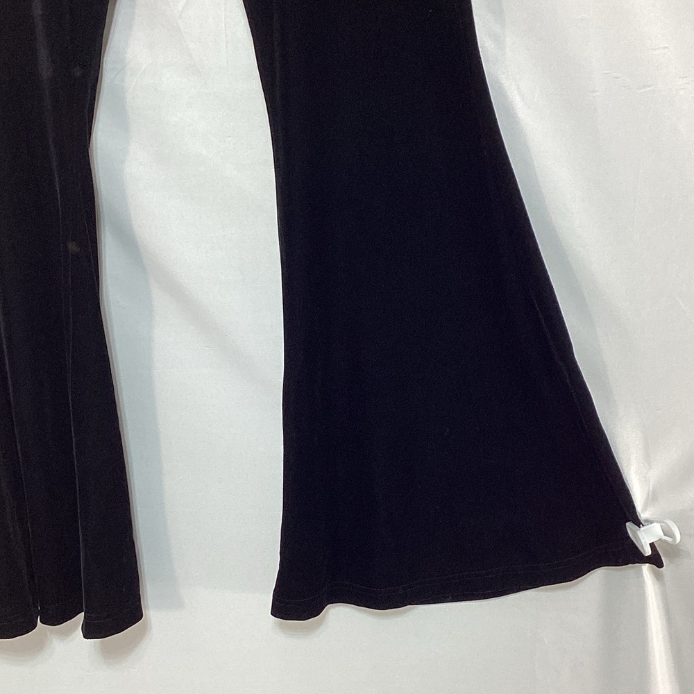 Free People Black velvet Flare Pants size medium - Picture 6 of 12